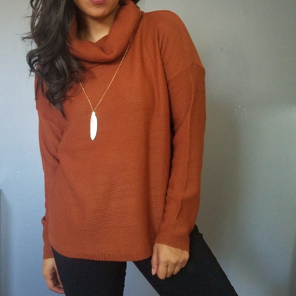 RUSTY ORANGE SWEATER - Picture 3 of 7